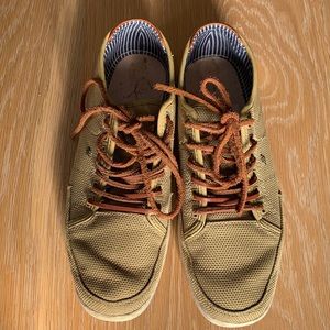 BoxFresh Canvas Sneakers with leather lace detail